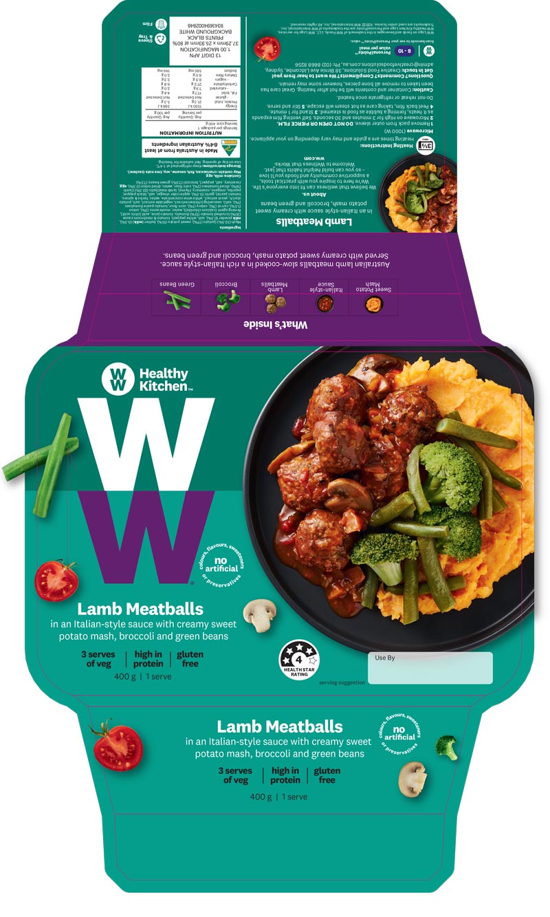 Weight Watchers packaging SBM